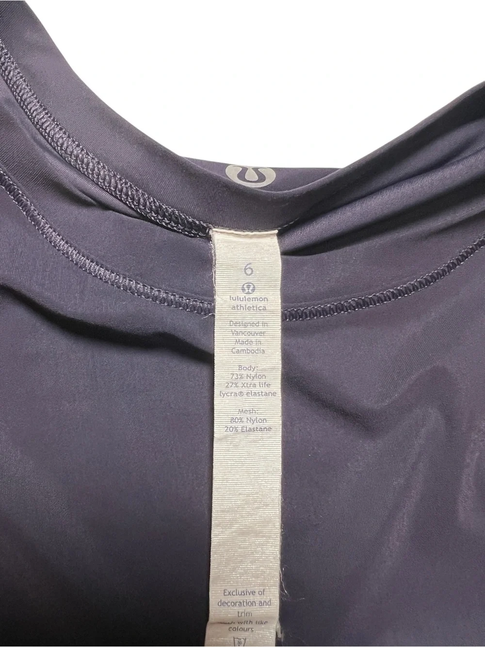 Lululemon Sole Training Long Sleeve Top Midnight Blue Size 6
